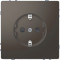 D-Life Розетка 2К+З 16 А, 250 В~, со шторками, антрацит