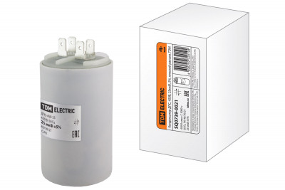 Конденсатор ДПС, 450В, 25мкФ, 5%, плоский разъем, TDM Electric, SQ0739-0021