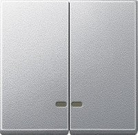 SM Клавиша 2-ная с 2-мя линзами, алюм.