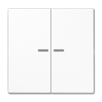 Клавиша для KNX кнопки, 2 группы, с окошком и символами"стрелки"; дюропласт; белый, LS102KO5WW