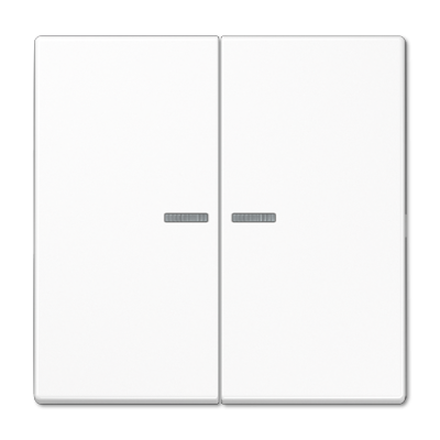 Клавиша для KNX кнопки, 2 группы, с окошком и символами"стрелки"; дюропласт; белый, LS102KO5WW