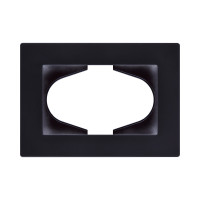 Рамка для двойной розетки, черный Kollinger Aspekt AT120BK