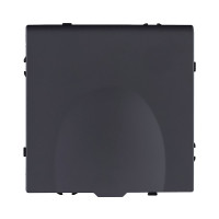 Розетка штепсельная SCHUKO 16A/250 В с крышкой, черный матовый Kollinger Eclipse EC-015BK