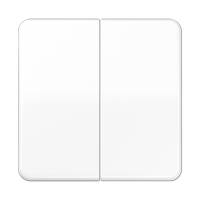 Клавиши ударопрочные для сдвоенного выключателя и кнопки; белые, CD595BFWW