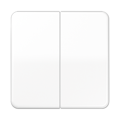 Клавиши ударопрочные для сдвоенного выключателя и кнопки; белые, CD595BFWW