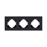 Рамка 3-постовая, черный Kollinger Reflex AL RA3BK