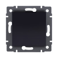 Выключатель кнопочный 1-клавишный 10А/250В, изогнутый, черный Kollinger REA-R-005BK для Aspekt, Eleganz, Reflex Выключатель кнопочный 1-клавишный 10А/250В, изогнутый, черный Kollinger REA-R-005BK для Aspekt, Eleganz, Reflex