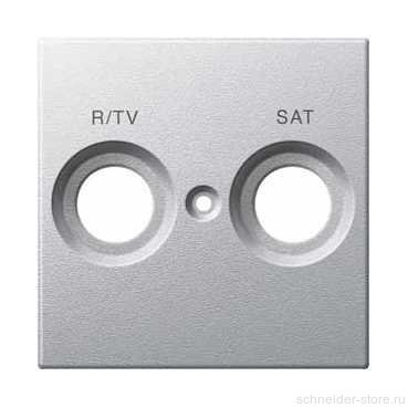 SM Накладка R/TV+SAT, алюм.