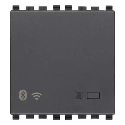 Vimar Шлюз IoT Bluetooth Wi-Fi для беспроводной интеграции, настройки, наблюдения за просмотром через облако и приложения для смартфонов, планшетов, серый, 20597