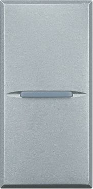 HC4001 HC4001 - Axolute Выключатель 1Р 16 А 250 В~ 1 модуль, винтовые клеммы, дизайн AXIAL, цвет алюминий, Bticino