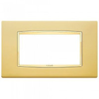 20654.G21 - Vimar Накладка классика для 4 модуля золото сатинированое 20654.G21 - Vimar Накладка классика для 4 модуля золото сатинированое