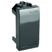 ДКС Заглушка, черная, 1мод., 77616N