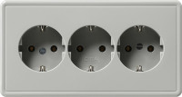 019942 Gira Тройная розетка с з/к 019942 Gira Тройная розетка с з/к
