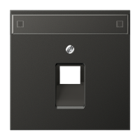 Крышка для ординарной телефонной и компютерной розетки UAE с полем для надписи; антрацит, AL2969-1NAUAAN Крышка для ординарной телефонной и компютерной розетки UAE с полем для надписи; антрацит, AL2969-1NAUAAN