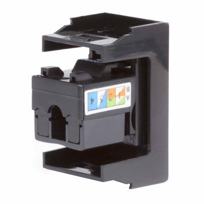 ДКС Розетка RJ-45 кат.6,Viva,1 мод.,черн, 45258