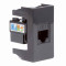 ДКС Розетка RJ-45 кат.6,Viva,1 мод.,черн, 45258