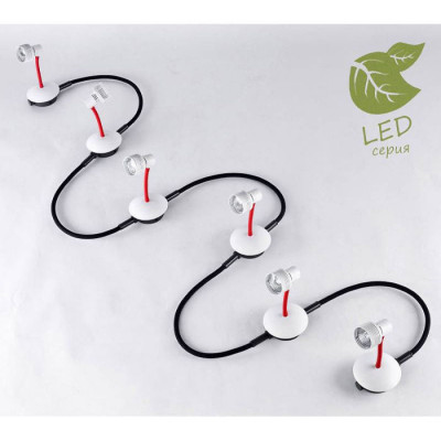 LUSSOLE BAY SHORE Трековый светильник, цвет основания - белый, плафон - металл (цвет - белый), 6x5,5W GU10, GRLSP-9818-06