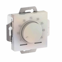 ATN000435 - ATLASDESIGN ТЕРМОСТАТ электронный для теплого пола с датчиком, 10A, механизм, ЖЕМЧУГ, Systeme Electric