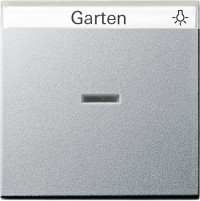 067026 Gira Одинарная клавиша с полем для надписи и подсветкой