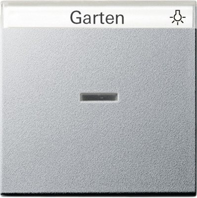 067026 Gira Одинарная клавиша с полем для надписи и подсветкой