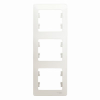 GLOSSA 3-постовая РАМКА, вертикальная, ПЕРЛАМУТР GLOSSA 3-постовая РАМКА, вертикальная, ПЕРЛАМУТР