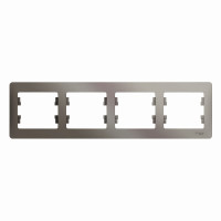 GLOSSA 4-постовая РАМКА, горизонтальная, ПЛАТИНА GLOSSA 4-постовая РАМКА, горизонтальная, ПЛАТИНА