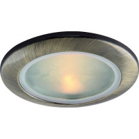 Arte Lamp AQUA, Встраиваемый светильник, цвет арматуры - АНТИЧНАЯ БРОНЗА, цвет плафона/декора - АНТИЧНАЯ БРОНЗА, 1х50W GU10, A2024PL-1AB