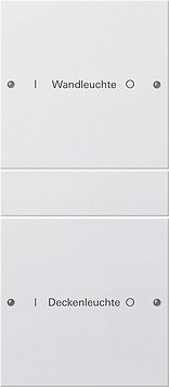 220227 Gira Набор клавиш 2-клав. (1+1),  ГРАВИРОВКА