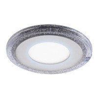 Светильник Gauss Bubbles круг 3+3W, 350lm 4000K 180-265V IP20 монтаж ?80 103*31мм 3 режима LED 1/40, BL315