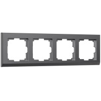 Werkel W0041864/ Рамка на 4 поста Stark (графит матовый), a063118