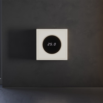 Терморегулятор электронный VOLTUM S70 с индикацией и датчиком, для теплого пола, (хлопок), VLS070113