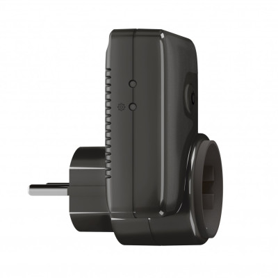 064840 - Коллекция умных устройств ЭУИ with NETATMO.Умная мобильная розетка 2К+З 16А 230В.Цвет Графит