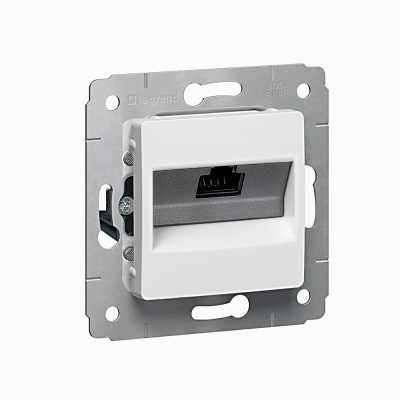 Legrand Информационная розетка - Cariva - RJ45 - категория 6 UTP - White, 773641