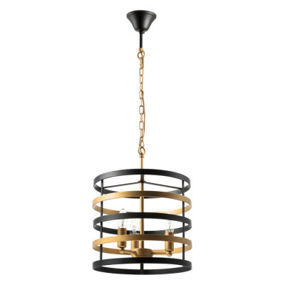 Lightstar 735030 (SD1509/3) Люстра EPSILON 3х40W E14 ЧЕРНЫЙ/ЗОЛОТО (в комплекте)