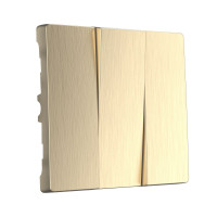 Werkel W1139010/ Набор клавиш для выключателя трехклавишного (шампань рифленый), a051425