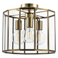 Lightstar 798231 (MX7961-3A) Люстра  GENNI 3х40W E27 ЛАТУНЬ/ПРОЗРАЧНЫЙ (в комплекте)