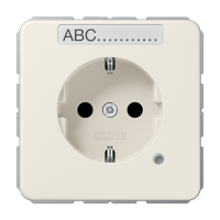 SCHUKO-розетка с полем для надписи и индикатором, CD1520BFNAKO