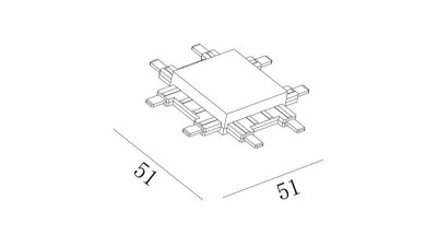 Коннектор системы CN-SLIM-BL-X SLIM черн. SWG PRO 00-00022070