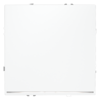 Выключатель встраиваемый VOLTUM S70 одноклавишный с подсветкой 10А, (белый матовый), VLS010202