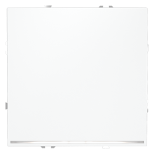 Выключатель встраиваемый VOLTUM S70 одноклавишный с подсветкой 10А, (белый матовый), VLS010202