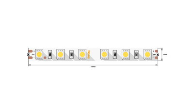 Лента светодиодная стандарт 5050 60LED/м 14.4Вт/м нейтр. бел. 24В IP20 со скотчем 3М (уп.5м) SWG Standard 00-00009272