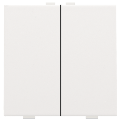 Niko Home Control Пластик Белая сталь Кнопка двойная, 154-51002