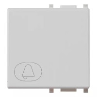 Vimar Клавиша на 2 модуля с символом "звонок", серебро, 14022.C.SL