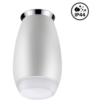 Novotech 370910 OVER NT22 289 белый/хром Светильник накладной влагозащищенный IP44 GU10 9W 220V GENT