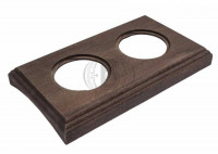 Bironi Рамка 2 постовая для скрытого монтажа (Винтаж на бревно 280мм), BF4C28-620-18