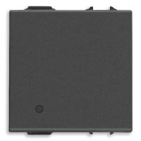 Vimar Переключатель 2М 100-240 V~ 50/60 Гц, местное управление или дистанционно, технологии IoT, карбон матовый, 09592.2.CM