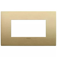 Vimar Накладка Classic на 4 модуля латунь зачищенная щеткой, 19654.12.01