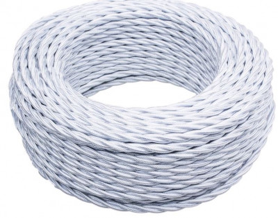 Bironi Провод 2*0,75 Белый (глянец) 50м, B1-422-071-50