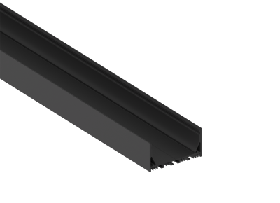 Donel,Накладной алюминиевый профиль, 70х35х2000. Цвет: Черный матовый, RAL9005,Серия:DN8ALE, DN18513RAL9005