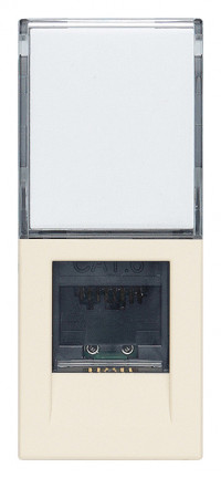 Vimar Розетка RJ45 Netsafe Cat6 UTP конопляная, 30339.13C